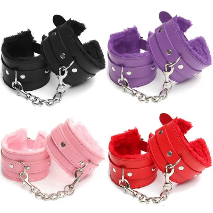 Leather-Style Lock & Key Wrist Bracelet
