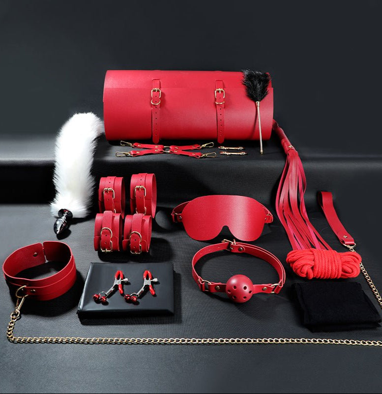 High Quality——Couples' Romantic Date Night Accessory Leather Set